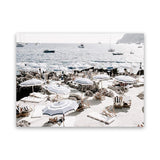 Shop A Day At Fontelina I Photo Canvas Art Print-Amalfi Coast Italy, Blue, Coastal, Hamptons, Landscape, Photography, Photography Canvas Prints, View All-framed wall decor artwork