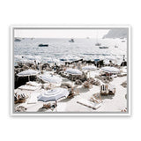 Shop A Day At Fontelina I Photo Canvas Art Print-Amalfi Coast Italy, Blue, Coastal, Hamptons, Landscape, Photography, Photography Canvas Prints, View All-framed wall decor artwork