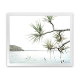 Shop Afternoon Surf Photo Art Print-Boho, Coastal, Green, Landscape, Photography, Tropical, View All, White-framed poster wall decor artwork