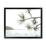 Shop Afternoon Surf Photo Art Print-Boho, Coastal, Green, Landscape, Photography, Tropical, View All, White-framed poster wall decor artwork
