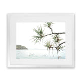 Shop Afternoon Surf Photo Art Print-Boho, Coastal, Green, Landscape, Photography, Tropical, View All, White-framed poster wall decor artwork