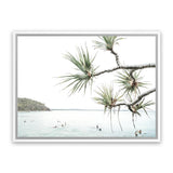 Shop Afternoon Surf Photo Canvas Art Print-Boho, Coastal, Green, Landscape, Photography, Photography Canvas Prints, Tropical, View All, White-framed wall decor artwork