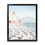 Shop Atrani Photo Art Print-Amalfi Coast Italy, Blue, Boho, Coastal, Photography, Portrait, Tropical, View All-framed poster wall decor artwork
