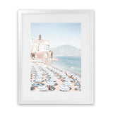 Shop Atrani Photo Art Print-Amalfi Coast Italy, Blue, Boho, Coastal, Photography, Portrait, Tropical, View All-framed poster wall decor artwork