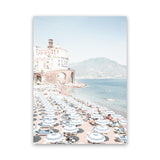 Shop Atrani Photo Canvas Art Print-Amalfi Coast Italy, Blue, Boho, Coastal, Photography, Photography Canvas Prints, Portrait, Tropical, View All-framed wall decor artwork