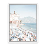 Shop Atrani Photo Canvas Art Print-Amalfi Coast Italy, Blue, Boho, Coastal, Photography, Photography Canvas Prints, Portrait, Tropical, View All-framed wall decor artwork