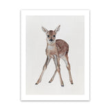 Shop Baby Deer Art Print-Animals, Baby Nursery, Brown, Portrait, View All-framed painted poster wall decor artwork
