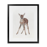 Shop Baby Deer Art Print-Animals, Baby Nursery, Brown, Portrait, View All-framed painted poster wall decor artwork