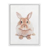 Shop Baby Rabbit II Canvas Art Print-Animals, Baby Nursery, Brown, Neutrals, Portrait, View All-framed wall decor artwork