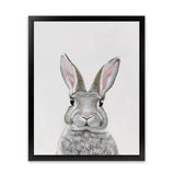 Shop Baby Rabbit III Art Print-Animals, Baby Nursery, Grey, Portrait, View All-framed painted poster wall decor artwork