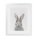 Shop Baby Rabbit III Art Print-Animals, Baby Nursery, Grey, Portrait, View All-framed painted poster wall decor artwork