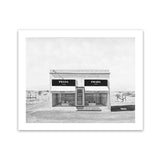 Shop Black & White Marfa Art Print-Black, Grey, Hamptons, Landscape, Scandinavian, View All, White-framed painted poster wall decor artwork