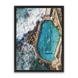 Shop Bronte Ocean Pool I Photo Canvas Art Print-Blue, Coastal, Nature, Photography, Photography Canvas Prints, Portrait, View All-framed wall decor artwork