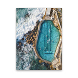 Shop Bronte Ocean Pool I Photo Canvas Art Print-Blue, Coastal, Nature, Photography, Photography Canvas Prints, Portrait, View All-framed wall decor artwork