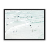 Shop Byron Swimmers Photo Canvas Art Print-Boho, Coastal, Landscape, Neutrals, People, Photography, Photography Canvas Prints, Tropical, View All-framed wall decor artwork