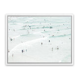 Shop Byron Swimmers Photo Canvas Art Print-Boho, Coastal, Landscape, Neutrals, People, Photography, Photography Canvas Prints, Tropical, View All-framed wall decor artwork