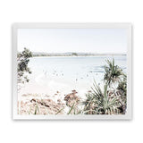 Shop Byron The Pass I Photo Art Print-Coastal, Green, Landscape, Neutrals, Photography, Tropical, View All, White-framed poster wall decor artwork