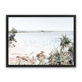 Shop Byron The Pass I Photo Canvas Art Print-Coastal, Green, Landscape, Neutrals, Photography, Photography Canvas Prints, Tropical, View All, White-framed wall decor artwork