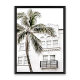 Shop California Casa Photo Canvas Art Print-Boho, Coastal, Green, Photography, Photography Canvas Prints, Portrait, Tropical, View All, White-framed wall decor artwork