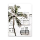 Shop California Casa Photo Canvas Art Print-Boho, Coastal, Green, Photography, Photography Canvas Prints, Portrait, Tropical, View All, White-framed wall decor artwork