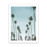 Shop California Palms Art Print-Blue, Botanicals, Coastal, Green, Portrait, Tropical, View All-framed painted poster wall decor artwork