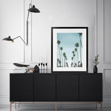 Shop California Palms Art Print-Blue, Botanicals, Coastal, Green, Portrait, Tropical, View All-framed painted poster wall decor artwork