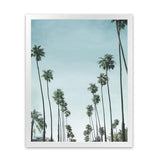 Shop California Palms Art Print-Blue, Botanicals, Coastal, Green, Portrait, Tropical, View All-framed painted poster wall decor artwork