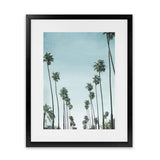 Shop California Palms Art Print-Blue, Botanicals, Coastal, Green, Portrait, Tropical, View All-framed painted poster wall decor artwork