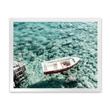Shop Capri Boat I Photo Art Print-Amalfi Coast Italy, Blue, Coastal, Green, Landscape, Photography, View All-framed poster wall decor artwork