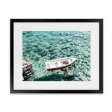 Shop Capri Boat I Photo Art Print-Amalfi Coast Italy, Blue, Coastal, Green, Landscape, Photography, View All-framed poster wall decor artwork