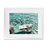 Shop Capri Boat I Photo Art Print-Amalfi Coast Italy, Blue, Coastal, Green, Landscape, Photography, View All-framed poster wall decor artwork