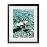 Shop Capri Boat II Photo Art Print-Amalfi Coast Italy, Blue, Coastal, Green, Photography, Portrait, View All-framed poster wall decor artwork