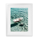 Shop Capri Boat II Photo Art Print-Amalfi Coast Italy, Blue, Coastal, Green, Photography, Portrait, View All-framed poster wall decor artwork
