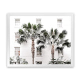 Shop Casa Palms Photo Art Print-Boho, Botanicals, Coastal, Green, Landscape, Photography, Tropical, View All, White-framed poster wall decor artwork