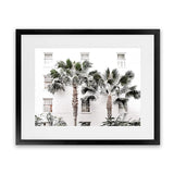 Shop Casa Palms Photo Art Print-Boho, Botanicals, Coastal, Green, Landscape, Photography, Tropical, View All, White-framed poster wall decor artwork