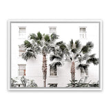 Shop Casa Palms Photo Canvas Art Print-Boho, Botanicals, Coastal, Green, Landscape, Photography, Photography Canvas Prints, Tropical, View All, White-framed wall decor artwork
