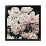 Shop Dark Blooms I (Square) Art Print-Black, Botanicals, Florals, Hamptons, Neutrals, Square, View All-framed painted poster wall decor artwork