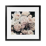 Shop Dark Blooms I (Square) Art Print-Black, Botanicals, Florals, Hamptons, Neutrals, Square, View All-framed painted poster wall decor artwork