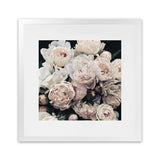 Shop Dark Blooms I (Square) Art Print-Black, Botanicals, Florals, Hamptons, Neutrals, Square, View All-framed painted poster wall decor artwork