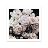 Shop Dark Blooms II (Square) Art Print-Black, Botanicals, Florals, Hamptons, Neutrals, Square, View All-framed painted poster wall decor artwork
