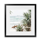 Shop Byron Bay Longboarder (Square) Photo Art Print-Coastal, Green, Photography, Square, Tropical, View All-framed poster wall decor artwork