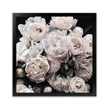 Shop Dark Blooms II (Square) Art Print-Black, Botanicals, Florals, Hamptons, Neutrals, Square, View All-framed painted poster wall decor artwork