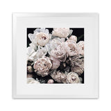 Shop Dark Blooms II (Square) Art Print-Black, Botanicals, Florals, Hamptons, Neutrals, Square, View All-framed painted poster wall decor artwork