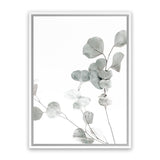 Shop Eucalyptus I Photo Canvas Art Print-Botanicals, Florals, Green, Photography, Photography Canvas Prints, Portrait, View All, White-framed wall decor artwork