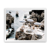 Shop Fontelina Boat Ramp Photo Art Print-Amalfi Coast Italy, Blue, Brown, Coastal, Landscape, Photography, View All-framed poster wall decor artwork
