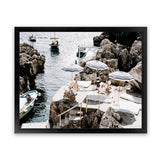 Shop Fontelina Boat Ramp Photo Art Print-Amalfi Coast Italy, Blue, Brown, Coastal, Landscape, Photography, View All-framed poster wall decor artwork
