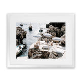 Shop Fontelina Boat Ramp Photo Art Print-Amalfi Coast Italy, Blue, Brown, Coastal, Landscape, Photography, View All-framed poster wall decor artwork