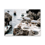 Shop Fontelina Boat Ramp Photo Canvas Art Print-Amalfi Coast Italy, Blue, Brown, Coastal, Landscape, Photography, Photography Canvas Prints, View All-framed wall decor artwork
