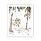 Shop Island Hammock II Photo Art Print-Boho, Coastal, Green, Photography, Portrait, Rectangle, Tropical, View All, White-framed poster wall decor artwork