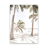 Shop Island Hammock II Photo Canvas Art Print-Boho, Coastal, Green, Photography, Photography Canvas Prints, Portrait, Tropical, View All, White-framed wall decor artwork